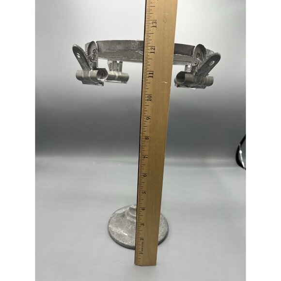 Vtg Sima Galvanized Steel Carousel Turn Rack Ticket Holder Note Jewelry Display - Picture 4 of 10